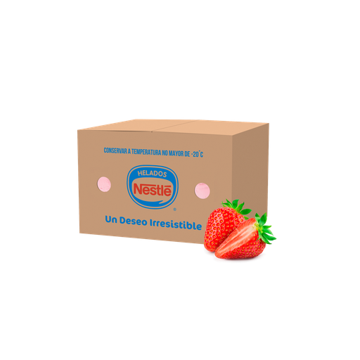 [08 402] Strawberry flavor ice cream tub, 4 liters